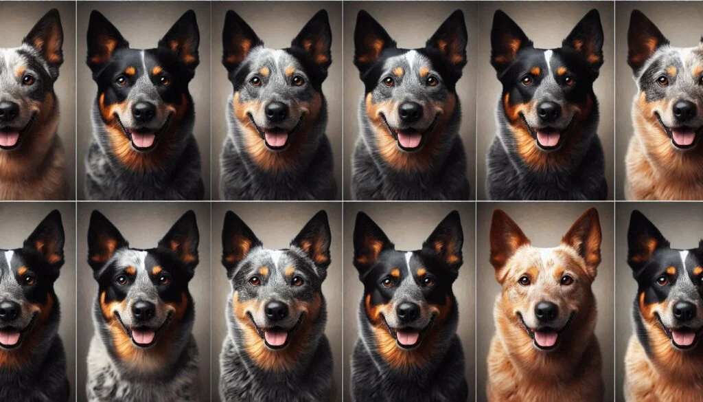 different color of Australian Cattle Dog