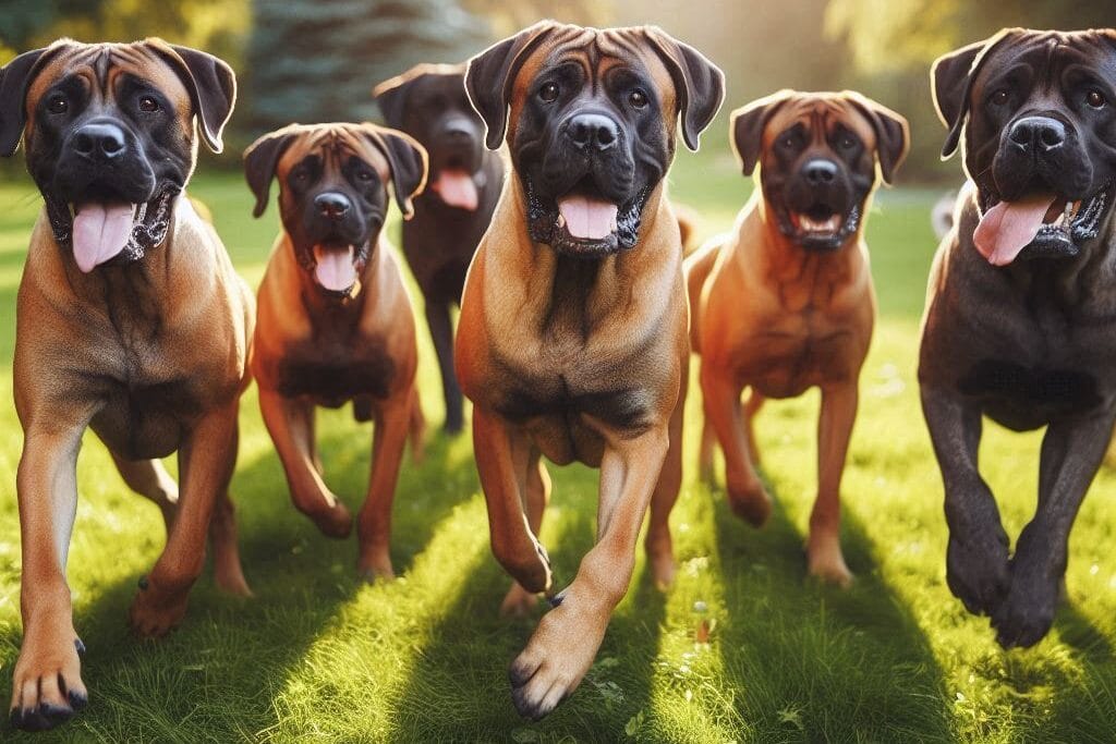 The Boerboel dogs